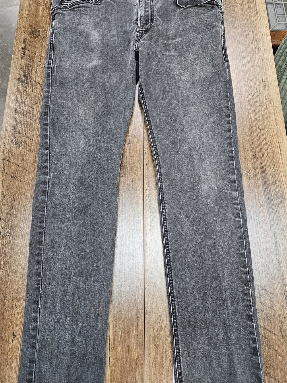 Diesel Mens Slim Skinny Stretch Dark Grey Wash Distressed Thavar-XP W33 L30